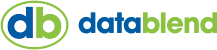 DataBlend Two Color Logo WH