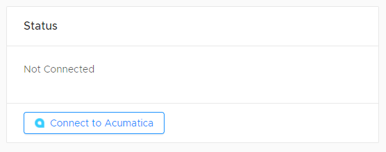 Acumatica Credential Test Button