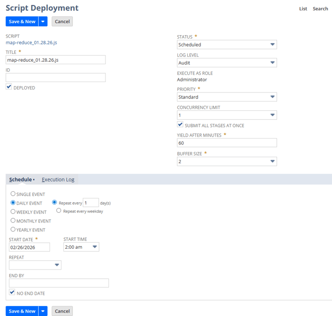 Script Deployment - Map Reduce