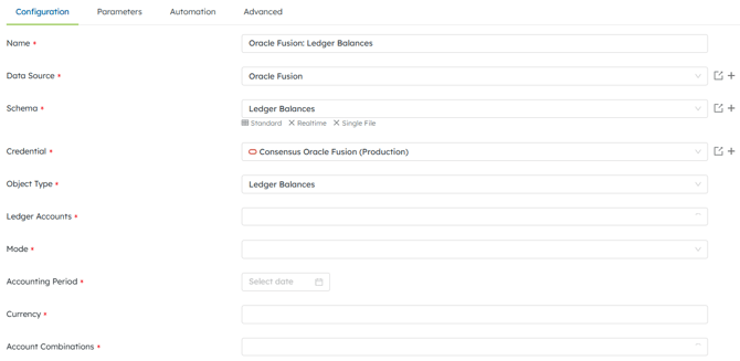 Oracle Fusion Ledger Balances Collector