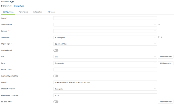 Sharepoint Collector - Download Files