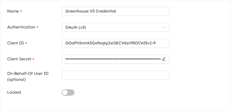 Greenhouse V3 Credential