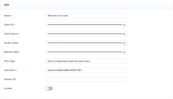 Sage Intacct REST Credentials - Web Services User