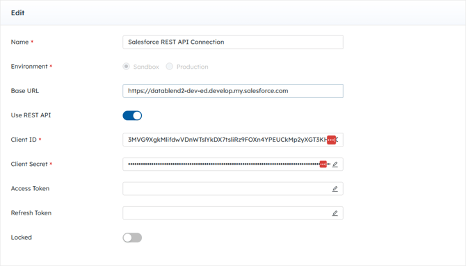 Salesforce REST API Credential