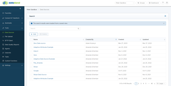 Data Sources Dashboard