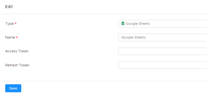 Google Sheets Cred 1