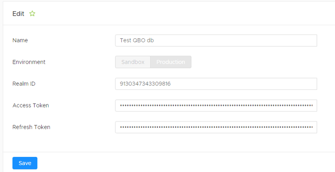 QBO 5 Credentials