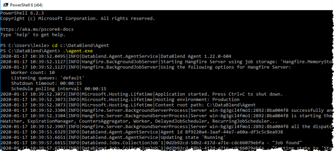 Testing Agent Powershell