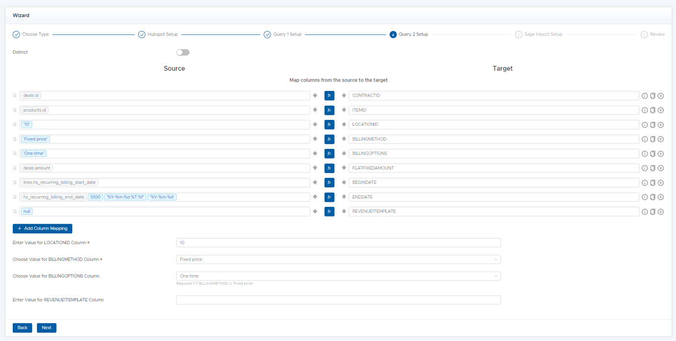 HubSpot to Sage Intacct: Create/Update Contracts