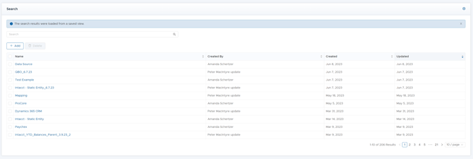data source saved views