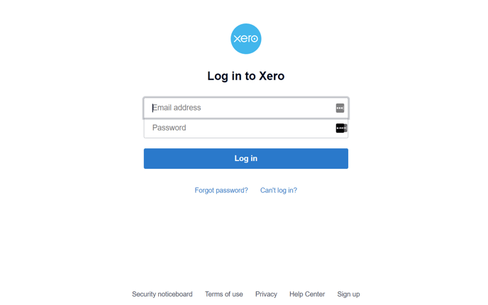 xero credentials